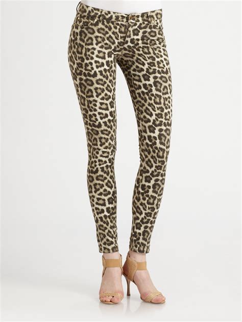 michael kors jeans animal print